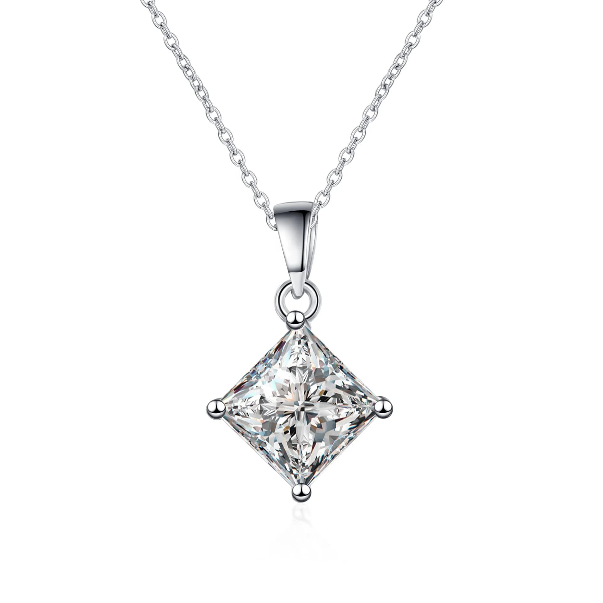 Princess Solitaire Necklace