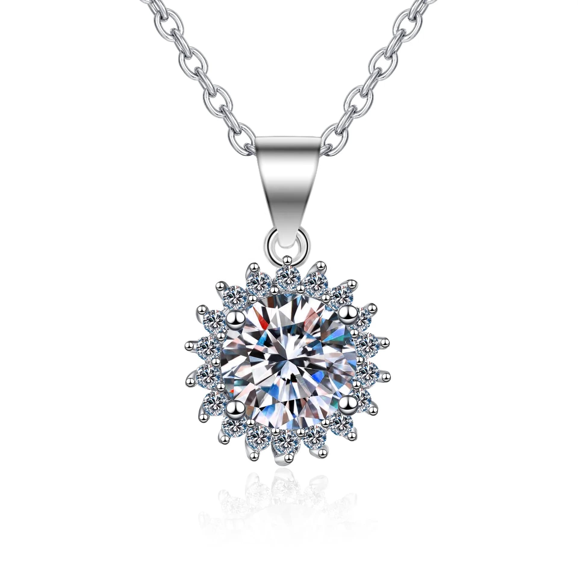 Sunburst Halo Pendant