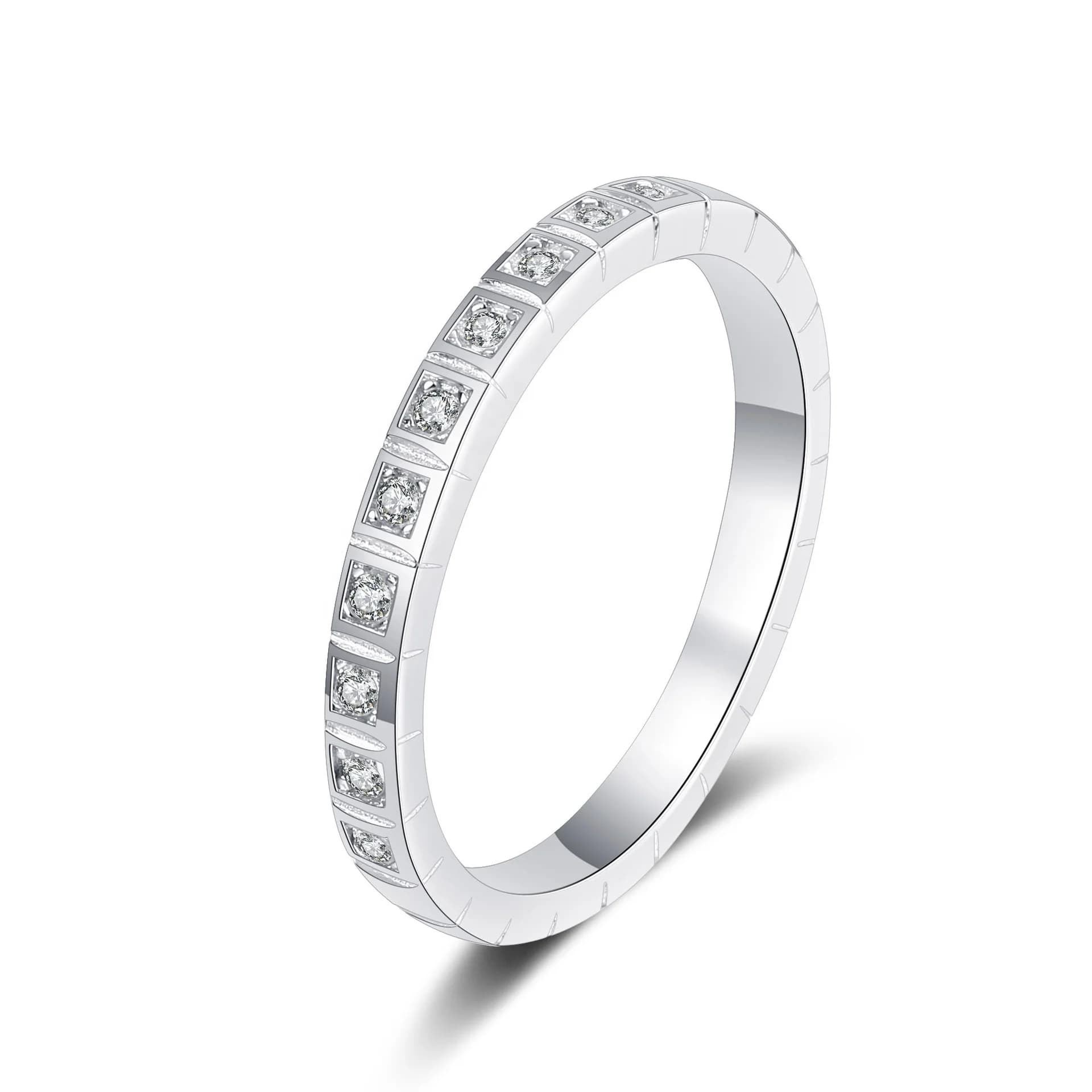Square-Set Crystal Band